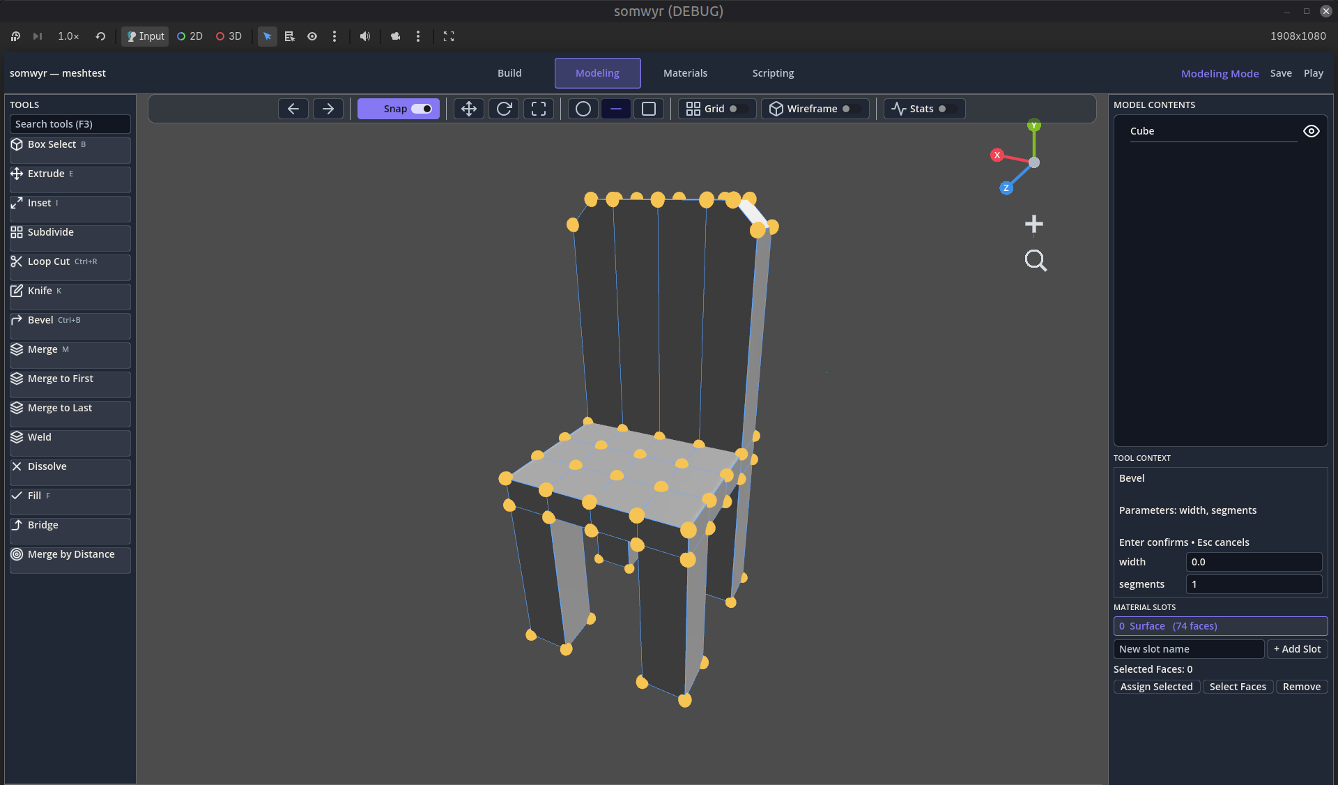 somwyr Modeling workspace